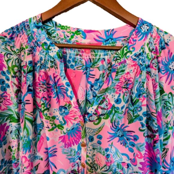 NWT Lilly Pulitzer Elsa Mandevilla Baby Paradise Petals Size XL - Picture 6 of 7